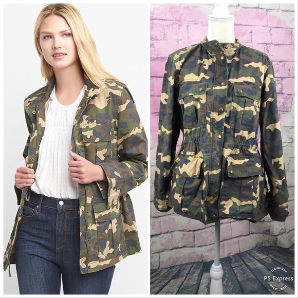 gap camo jacket womens